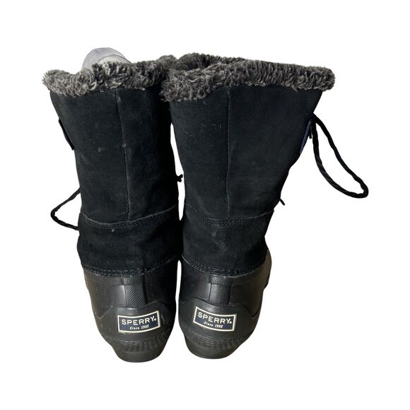 Sperry Boots Womens 7M Black Top Sider‎ Syren Strait Quarter Rubber Snow Winter - Picture 4 of 8